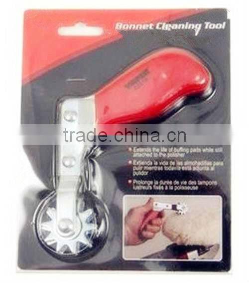 bonnet cleaning tool for polishing pad