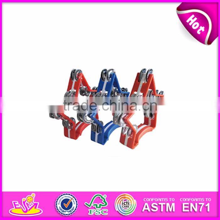 Hot sale baby toy musical instrument hand tambourine W07I102