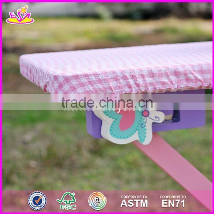2017 New products children pretend play wooden toy ironing board W10D151