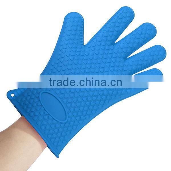 Heat Resistant Silicone Glove Oven Pot Holder Baking BBQ Cooking Mitts