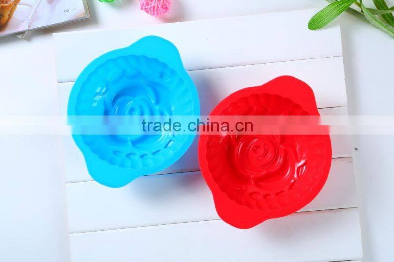 Small Flower Style Bread Pie Cake Silicone Mold ,Pan Bakewar