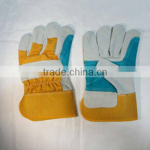 Reinforced Cow Split Working Leather Gloves