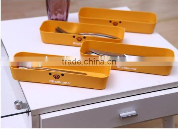 2015 new mini cartoon colorful 4 piece plastic storage box for sundries/custom cartoon plastic stroage box/cartoon plastic box