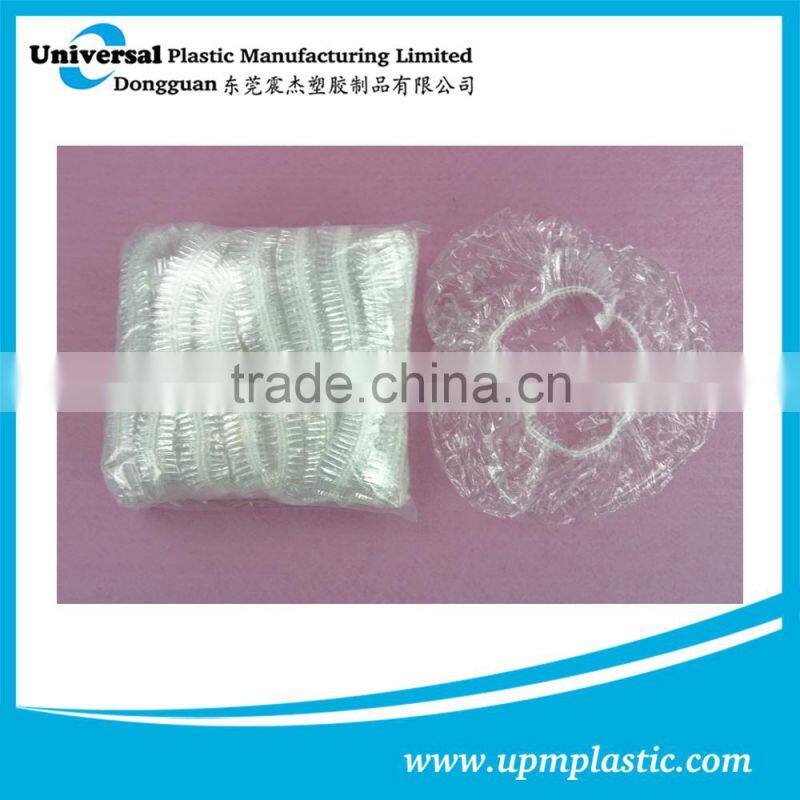 One time use LDPE hotel disposable shower cap