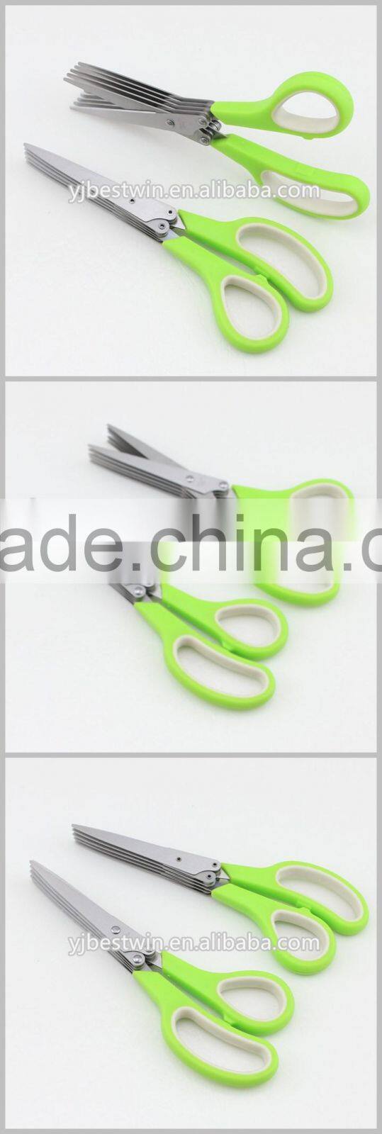 Multipurpose Kitchen Utensil Five Blades Scissors Culinary Herb Shears