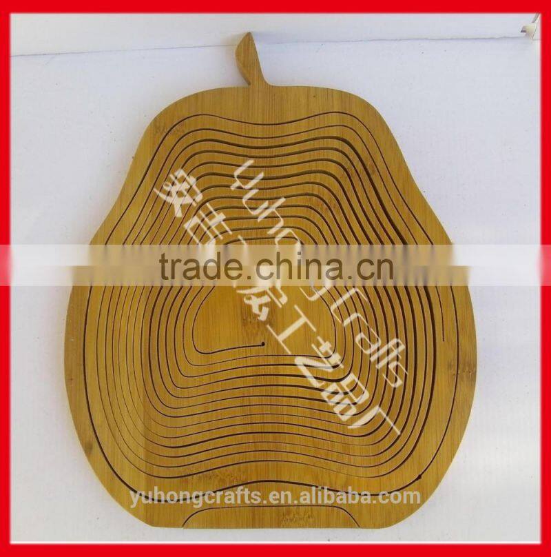 Handmade storage Bamboo Basket With Handle