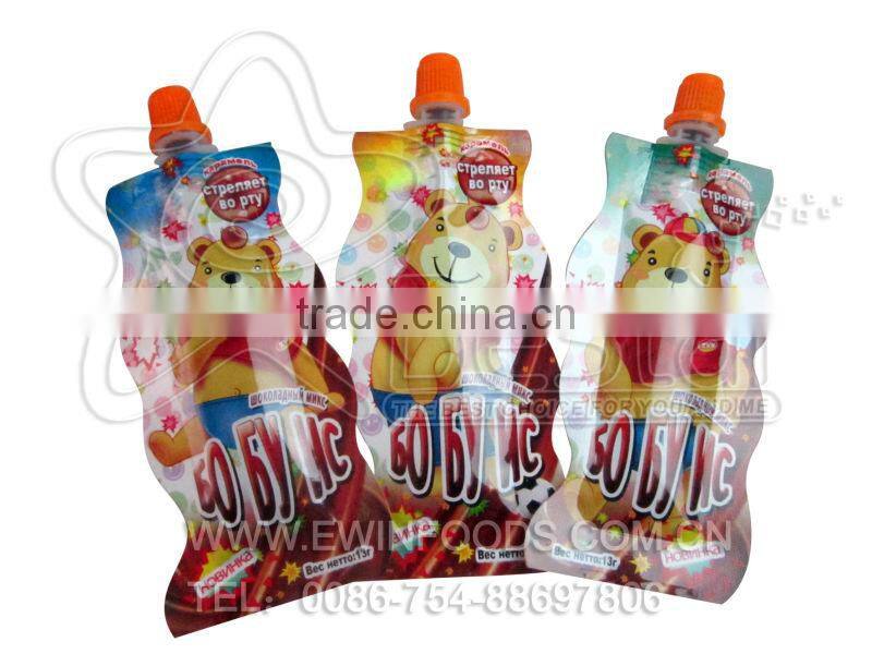 High Quality Bear Chocolate Jam With Popping Candy