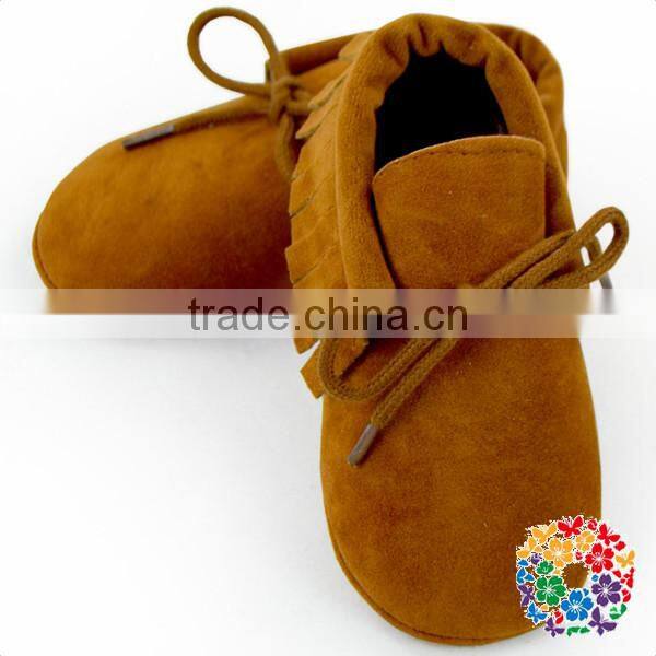 Pink Color Baby Shoes With Fringe Tassels Soft Sole Baby Leather Shoes Newborn Baby Shoes Manufacturer In Chian Yiwu