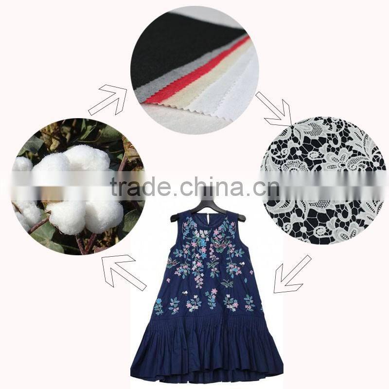 100%cotton recyclable embroidery backing paper printed nonwoven fabric for garment