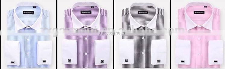 ZX OEM Mens Dress Shirts Italian style mens shirt with custom label