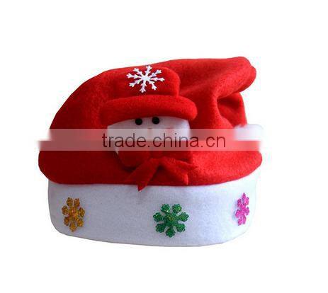 Cheap promotional custom christmas hats for christmas decoration