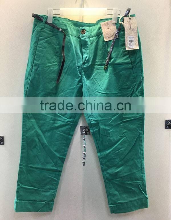 cheapest price 100%cotton pants goods in stock