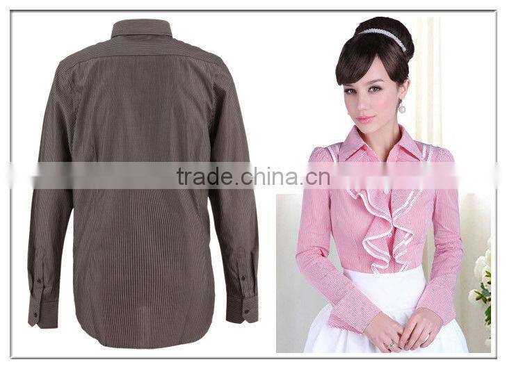 classic stripe cotton polyester shirting fabric 65 polyester 35 cotton fabric