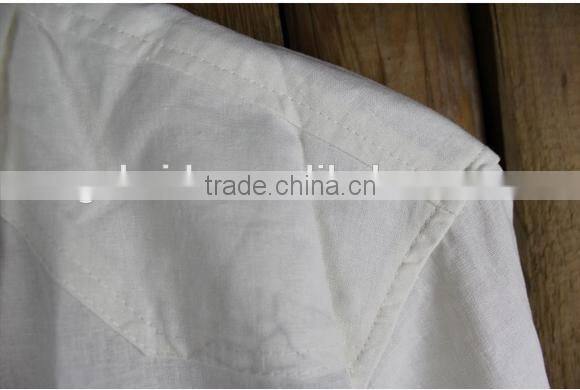 OEM turtleneck slim fit shirt for men ,linen mens shirts designer