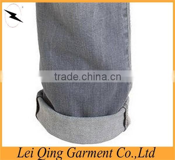 100% cotton washed slim men fashion jeans trousers