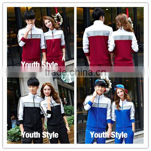 Hot Sale Couples sports suit Wholesale Custom popular tracksuit couple