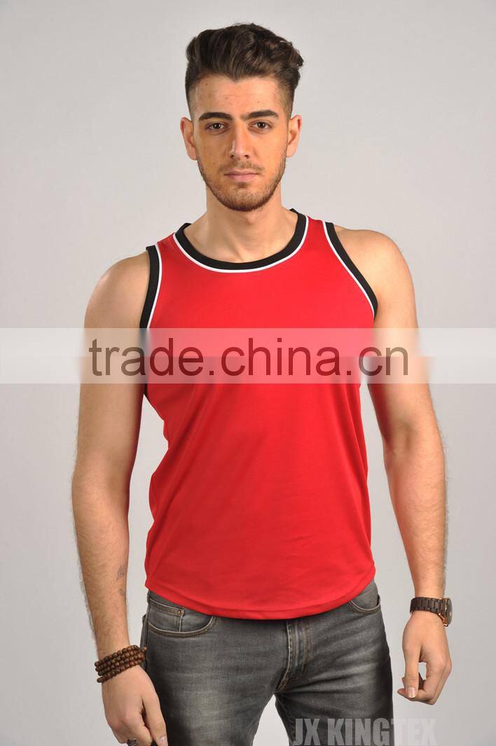 wholesale polyester plain tank tops for men