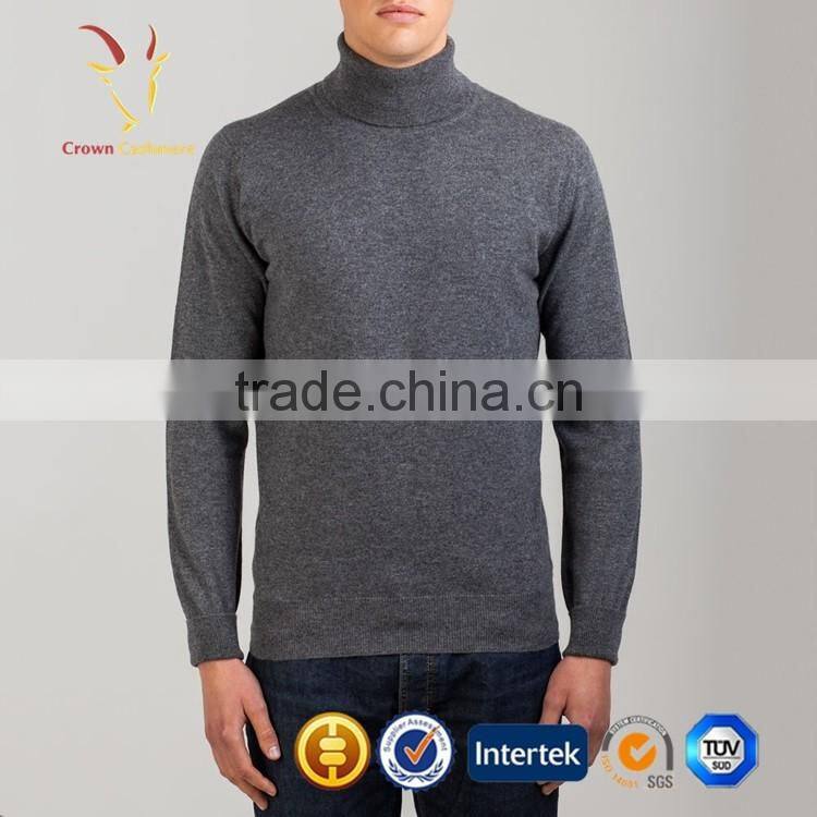 Turtleneck Classic Cashmere Men Jumpers Sweater, Plain Knitwear