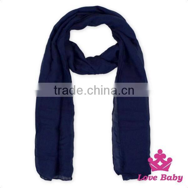 Solid Color Price Reduction Boys&Girls Causal Wear 100% Polyester Linen Scarf Design Scarf Fabric For Childrens