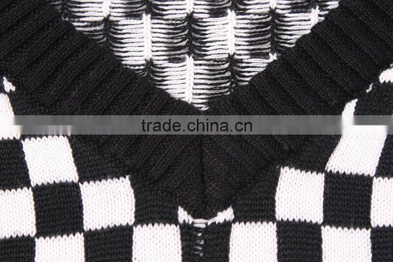 Cotton V Neck Pullover Sweater Knitting Pattern