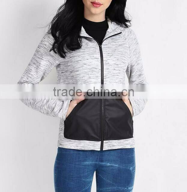 Full face zip hoodie with pocket
