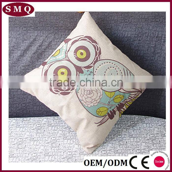 2017 cover wholesale backrest cushion cover cartoon funny pillow case