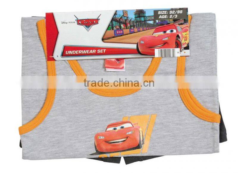Children Hot Kids Underwear Fashion Vest and Brief