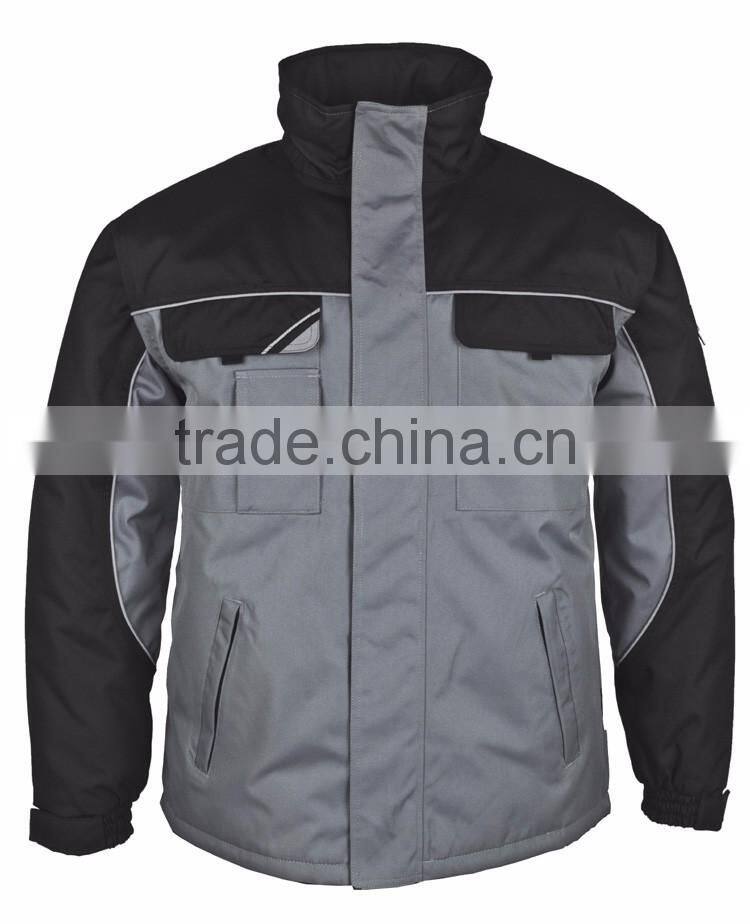 EN343 custom work wear mens waterproof winter parka jacket with seam tape