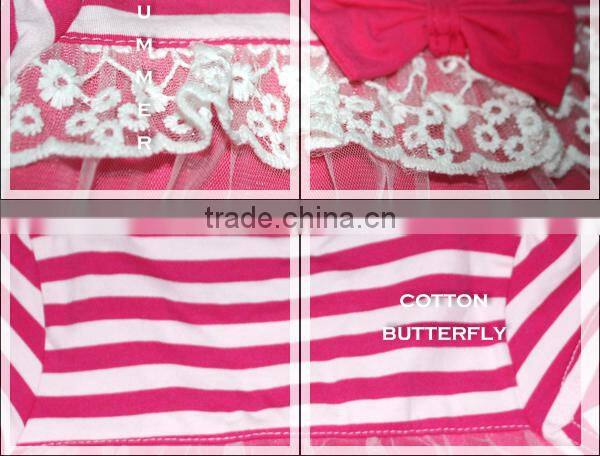 Make to order latest design summer baby pure cotton pink net frock and dresses