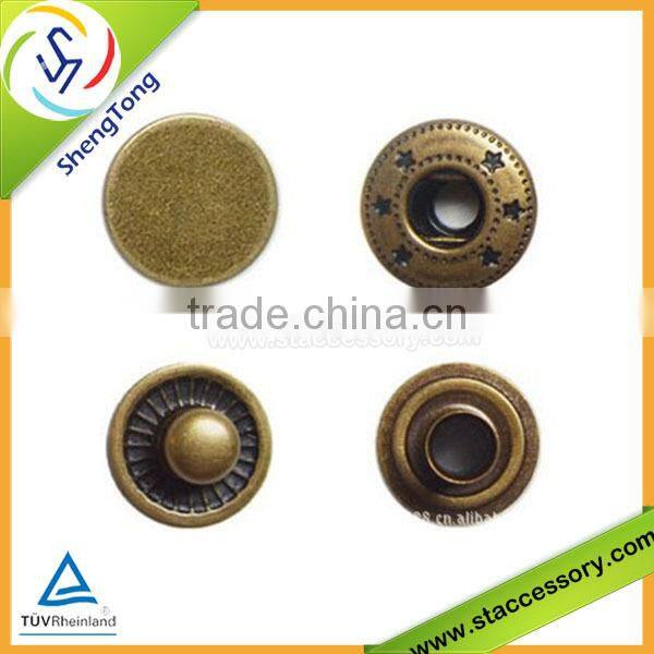 High quality metal snap button wholesae hot selling for DIY or clothes accessories