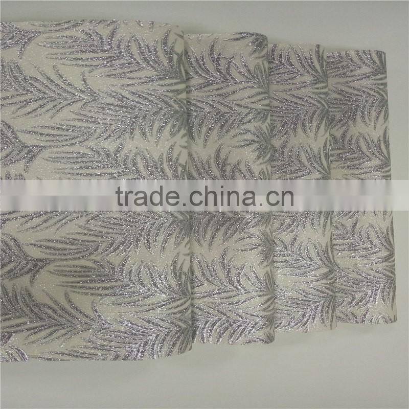 2016 New modern glitter wallpaper roll, color glitter wall paper home decoration
