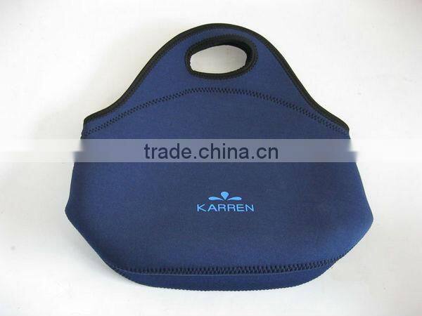 kid neoprene fabric school bag and lunch bag set