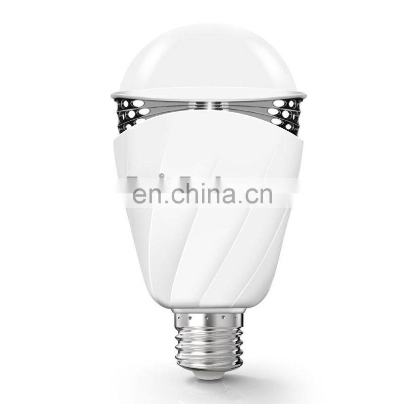 Smart Voice Bulb 3W LED Speech Recognize Bulb, Voice Control Lamp Color-changing Light in English Language E27 Base Holder