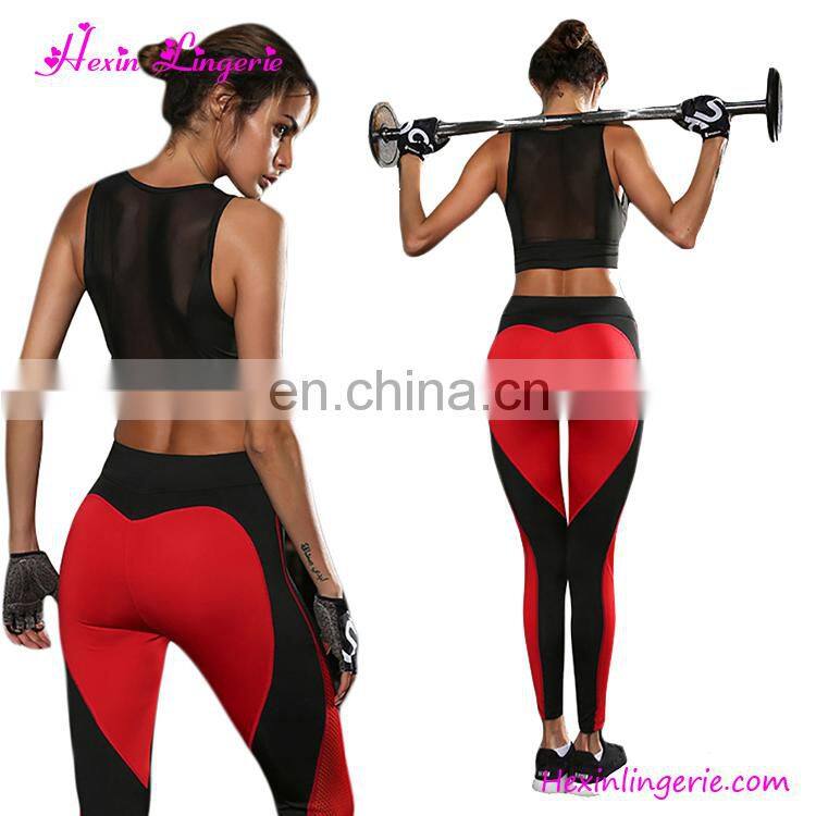 Custom Service Women High Waist Running Suit Tights Yoga Set