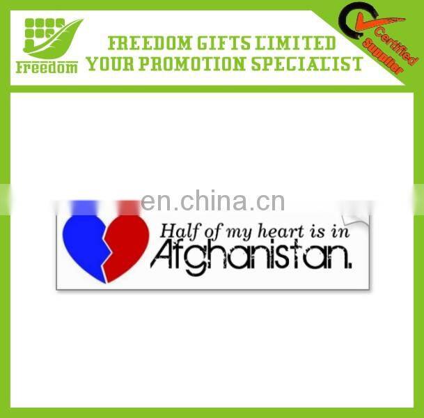 Customized Shape Promotional Bumper Sticker