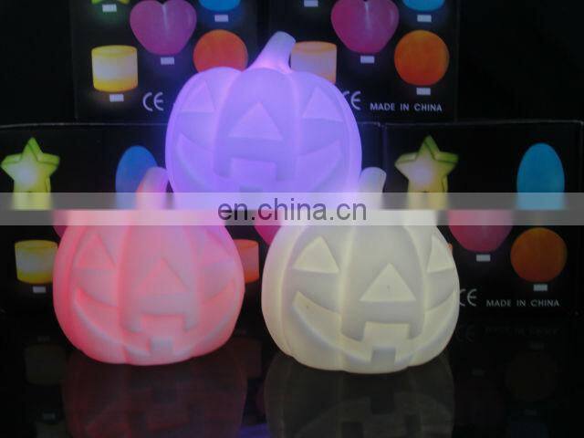 Promotional Halloween items plastic led pumpkin lamps