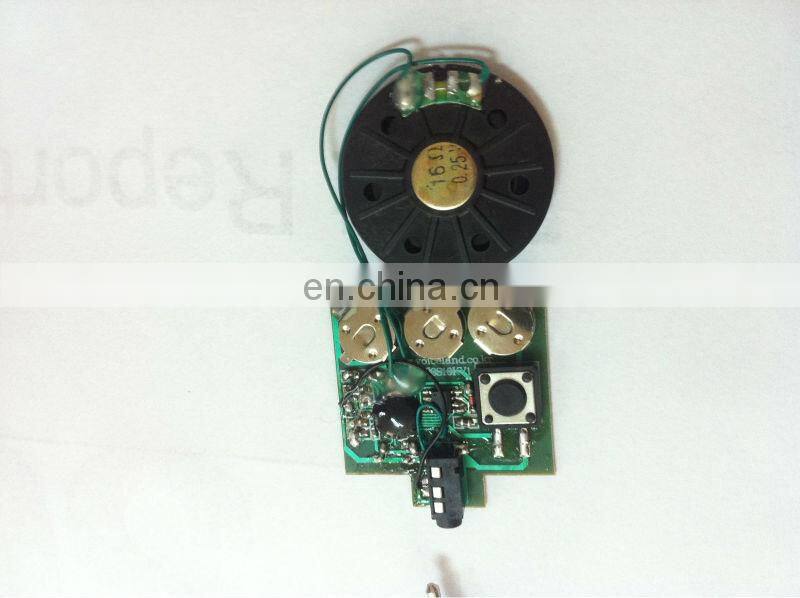 6 Sec To 60 Sec USB Mp3 Module With Slide Switch For Greeting Cards