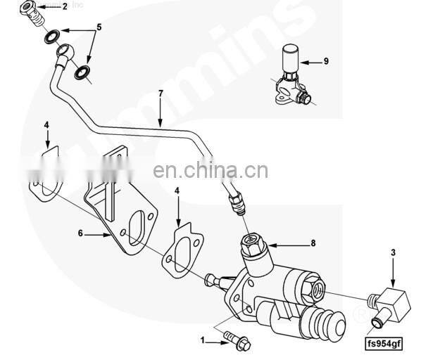 Excavator engine 12V 6CT 230HP 4988747 Fuel Transfer Pump