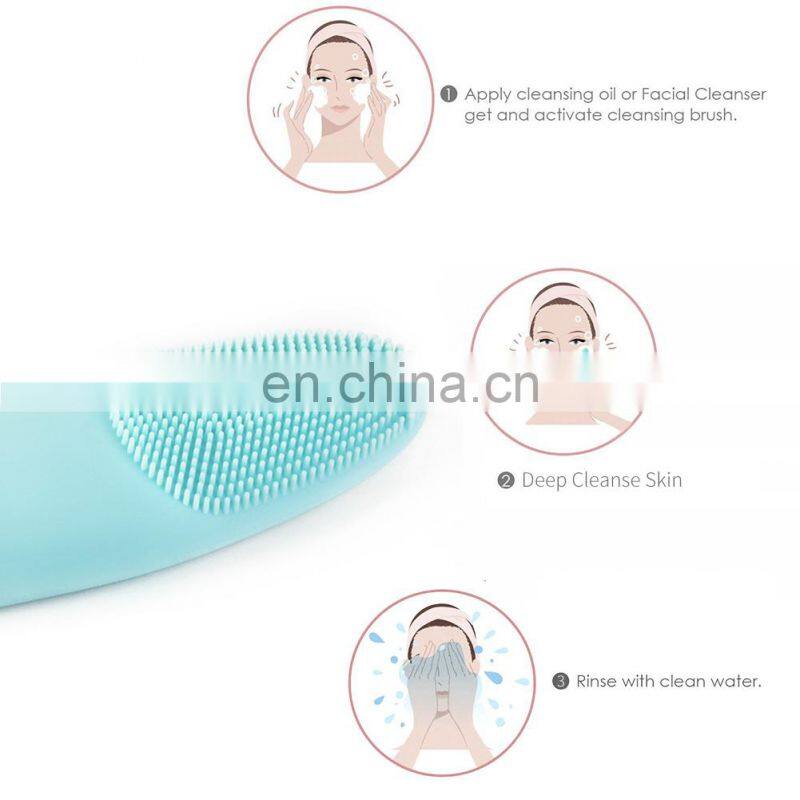 LEVETT Jeos Silicone Facial Cleansing Brush IPX7 Waterproof Mini Magnetic Rechargeable Massager with 10 Skincare Modes