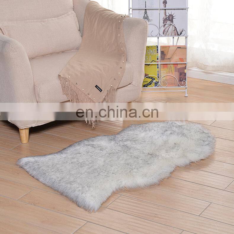 Fake fur rugs plush faux fur sheepskin rug carpet