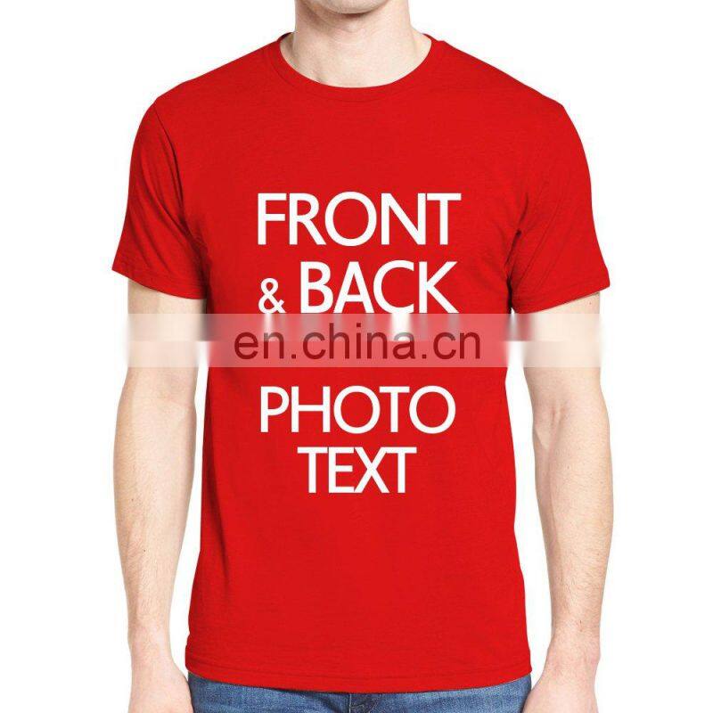 Wholesale Custom Printed Embroidery Logo Unisex Mens Womens pink plain crew neck t-shirts