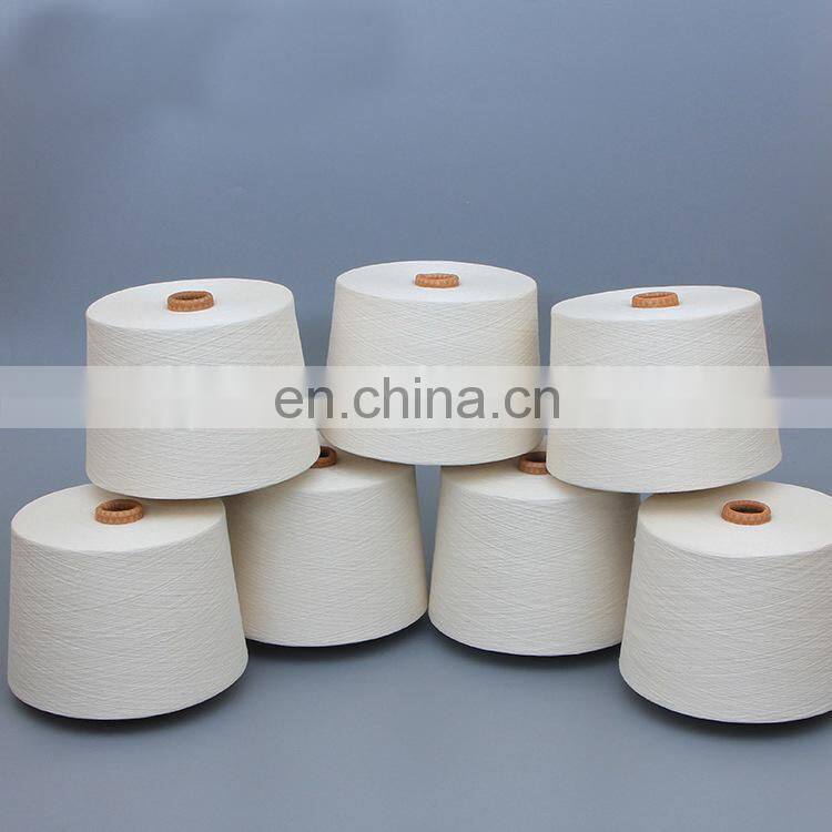 Best free samples stock white 100% cotton knitting yarn for socks