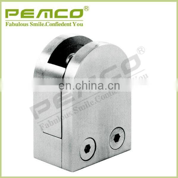 High quality new design stainless steel stair handrail d shape glass panel clamp
