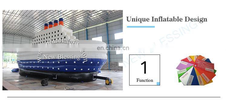 Popular giant inflatable pool slide,commercial inflatable titanic slide for sale