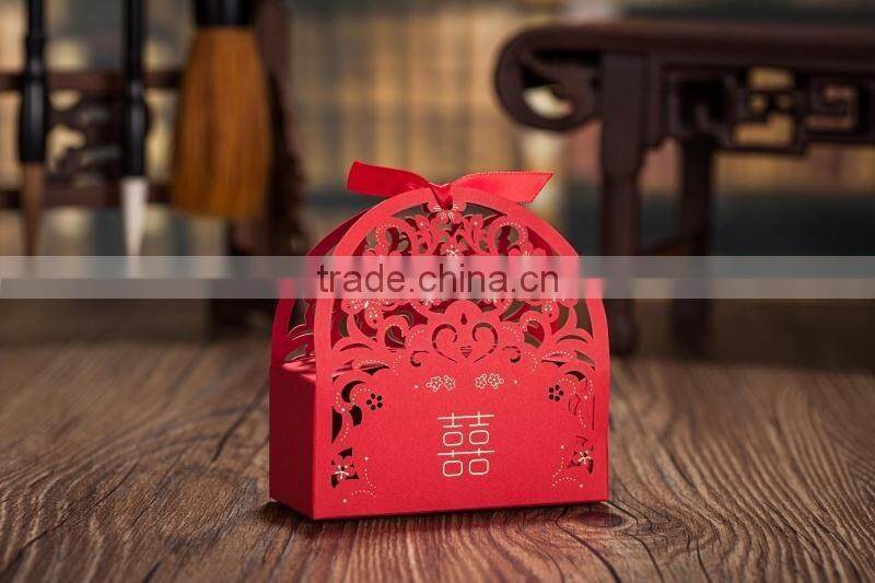 chinese traditional style custom wedding lovely paper candy box