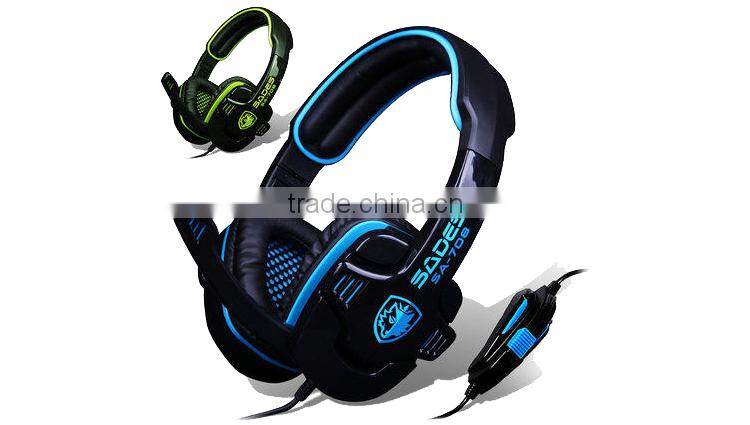 Comfortable 3.5mm Stereo Gaming Over-Ear Headphone Headset with Mic for PC Computer Game With Noise