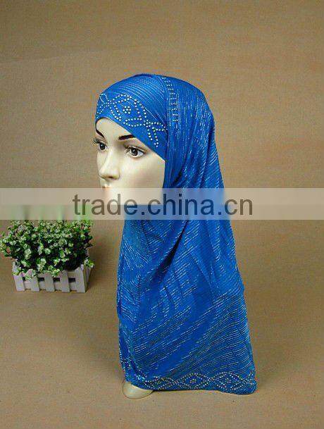 A323 Popular hot sale silver arab hijab;muslim hijab