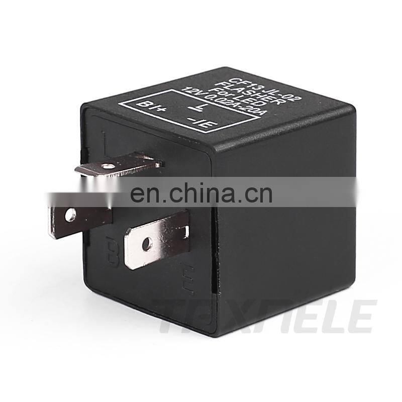 DC 12V Moto LED Turn Signal Flasher Relay Three Gear Frequency Motorcycle Adjustable Speed Flash Relay Accessaries CF13