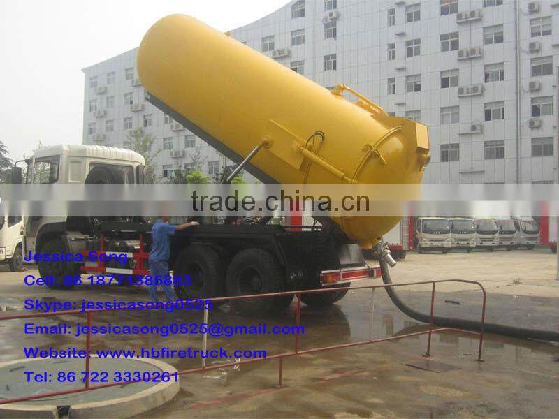 15000liter DongFeng vacuum sludge suction truck
