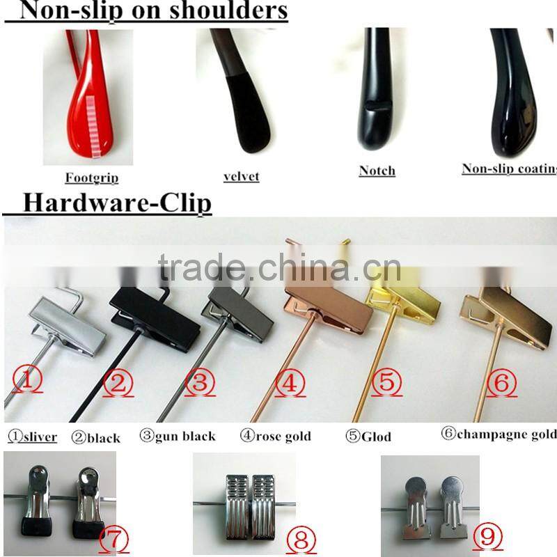 YY0096 shiny rose gold wire metal lingerie hanger underwear hanger